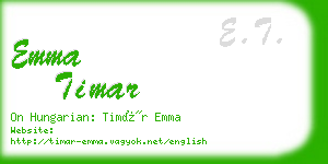 emma timar business card